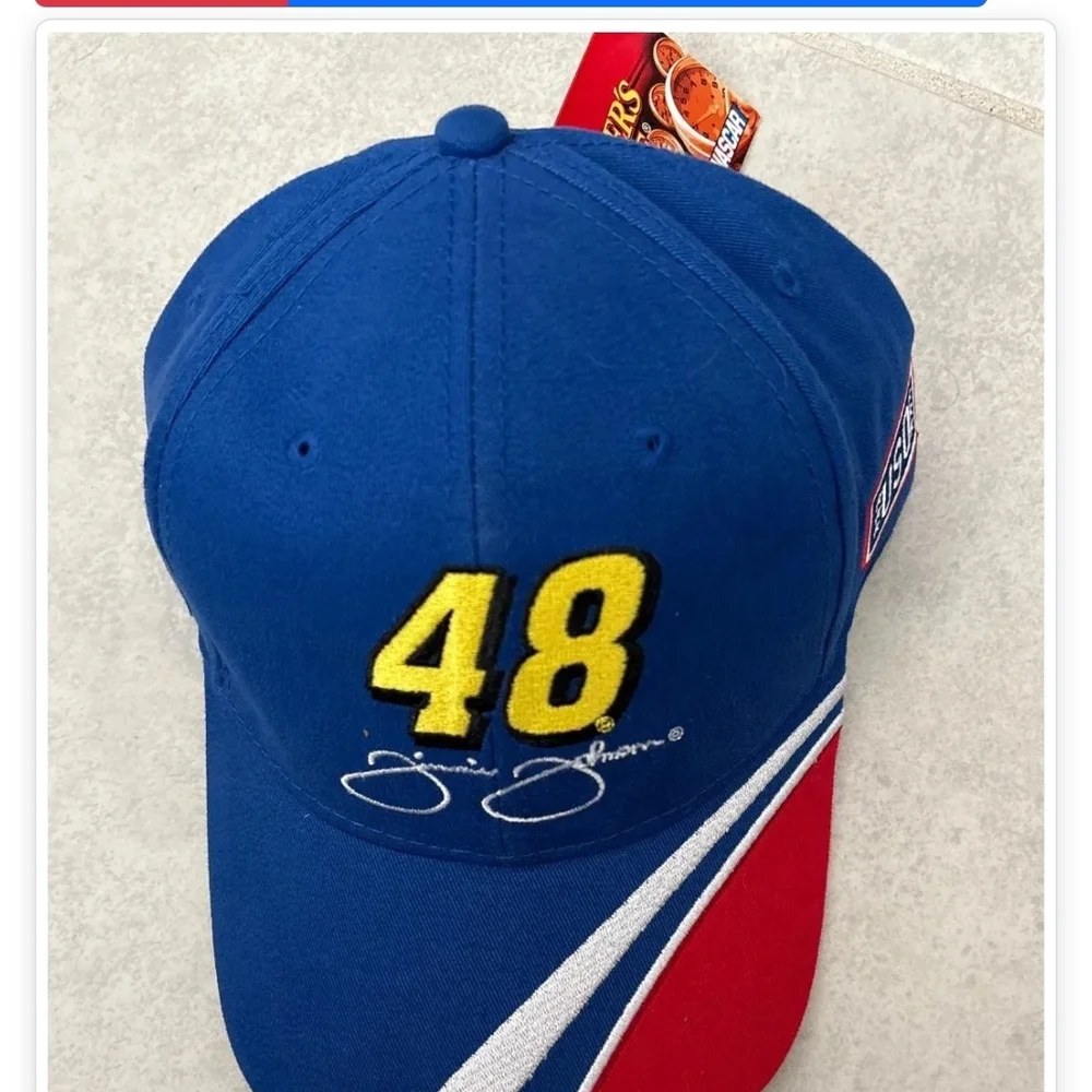 Blue and Red Racing Cap - Picture 2 of 2